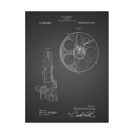 Cole Borders 'Film Reel' Canvas Art,35x47